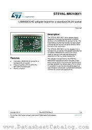 STEVAL-MKI106V1 datasheet pdf ST Microelectronics