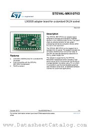 STEVAL-MKI107V2 datasheet pdf ST Microelectronics
