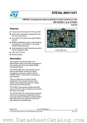 STEVAL-MKI116V1 datasheet pdf ST Microelectronics