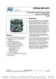STEVAL-MKI126V1 datasheet pdf ST Microelectronics