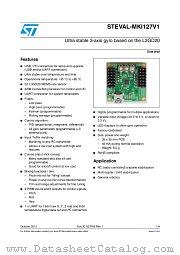 STEVAL-MKI127V1 datasheet pdf ST Microelectronics