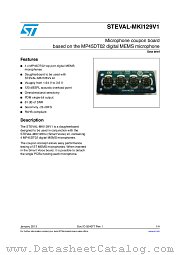 STEVAL-MKI129V1 datasheet pdf ST Microelectronics