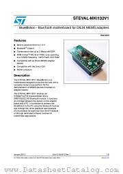 STEVAL-MKI132V1 datasheet pdf ST Microelectronics