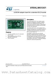 STEVAL-MKI134V1 datasheet pdf ST Microelectronics