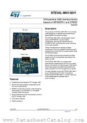 STEVAL-MKI138V1 datasheet pdf ST Microelectronics