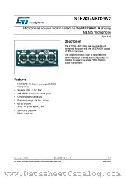 STEVAL-MKI139V2 datasheet pdf ST Microelectronics