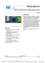 STEVAL-MKI143V1 datasheet pdf ST Microelectronics