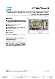 STEVAL-PCC009V4 datasheet pdf ST Microelectronics