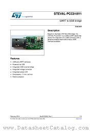 STEVAL-PCC018V1 datasheet pdf ST Microelectronics