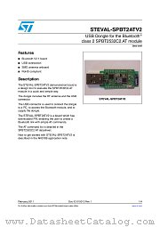 STEVAL-SPBT2ATV2 datasheet pdf ST Microelectronics