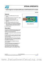 STEVAL-SPBT2ATV3 datasheet pdf ST Microelectronics