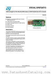 STEVAL-SPBT3ATV3 datasheet pdf ST Microelectronics