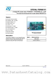 STEVAL-TDR001V1 datasheet pdf ST Microelectronics
