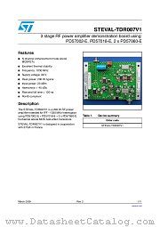 STEVAL-TDR007V1 datasheet pdf ST Microelectronics