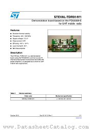 STEVAL-TDR014V1 datasheet pdf ST Microelectronics