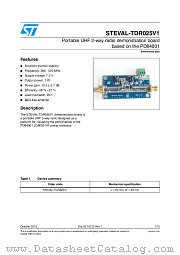 STEVAL-TDR025V1 datasheet pdf ST Microelectronics