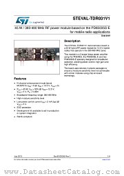 STEVAL-TDR031V1 datasheet pdf ST Microelectronics