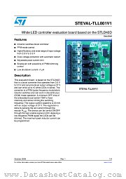 STEVAL-TLL001V1 datasheet pdf ST Microelectronics