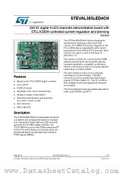 STEVAL385LED4CH datasheet pdf ST Microelectronics