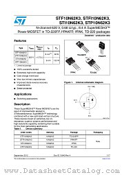 STFI10N62K3 datasheet pdf ST Microelectronics