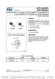 STP110N10F7 datasheet pdf ST Microelectronics