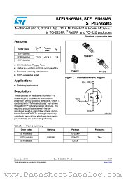 STF15N65M5 datasheet pdf ST Microelectronics