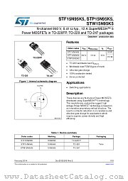 STP15N95K5 datasheet pdf ST Microelectronics