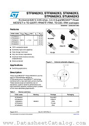 STU6N62K3 datasheet pdf ST Microelectronics