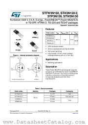 STH3N150-2 datasheet pdf ST Microelectronics