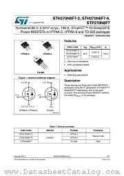STH270N8F7-2 datasheet pdf ST Microelectronics