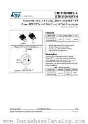 STH310N10F7-6 datasheet pdf ST Microelectronics