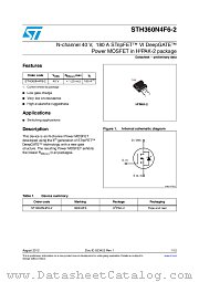 STH360N4F6-2 datasheet pdf ST Microelectronics