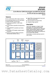 STI5197-RBC datasheet pdf ST Microelectronics
