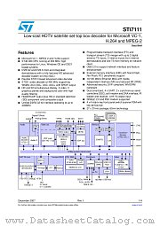 STI7111-CUC datasheet pdf ST Microelectronics