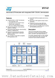 STI7167-UUD datasheet pdf ST Microelectronics