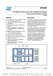 STiH237 datasheet pdf ST Microelectronics