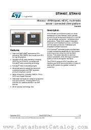 STiH407 datasheet pdf ST Microelectronics