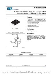 STL260N3LLH6 datasheet pdf ST Microelectronics