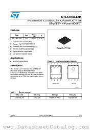 STL51N3LLH5 datasheet pdf ST Microelectronics