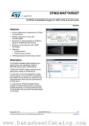STM32-MAT/TARGET datasheet pdf ST Microelectronics