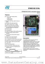 STM3210C-EVAL datasheet pdf ST Microelectronics