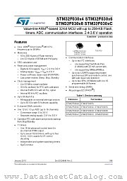 STM32F030R8T6TR datasheet pdf ST Microelectronics
