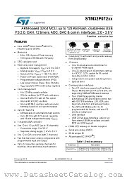 STM32F072C8U6 datasheet pdf ST Microelectronics