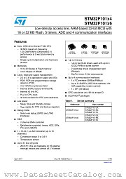 STM32F101C6T6ATR datasheet pdf ST Microelectronics