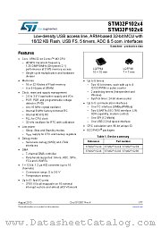 STM32F102C6T6A datasheet pdf ST Microelectronics