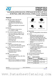 STM32F103C6 datasheet pdf ST Microelectronics