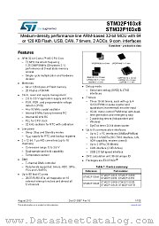 STM32F103RBH6 datasheet pdf ST Microelectronics