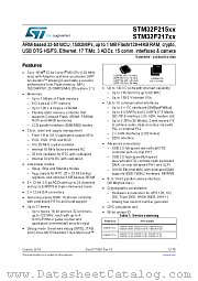 STM32F217IGH6 datasheet pdf ST Microelectronics