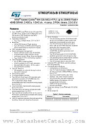 STM32F302CBT6 datasheet pdf ST Microelectronics