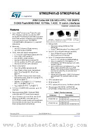 STM32F401VD datasheet pdf ST Microelectronics